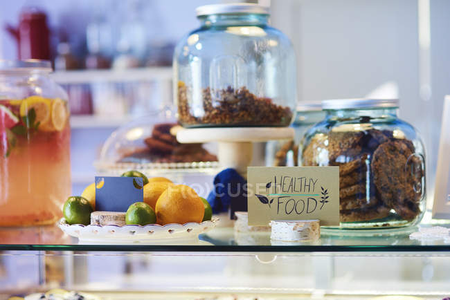 Gesundes Essen im Café — Stockfoto