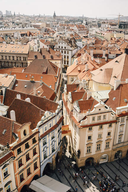 Czechia, Prague, cityscape seen from the old town hall — Stock Photo