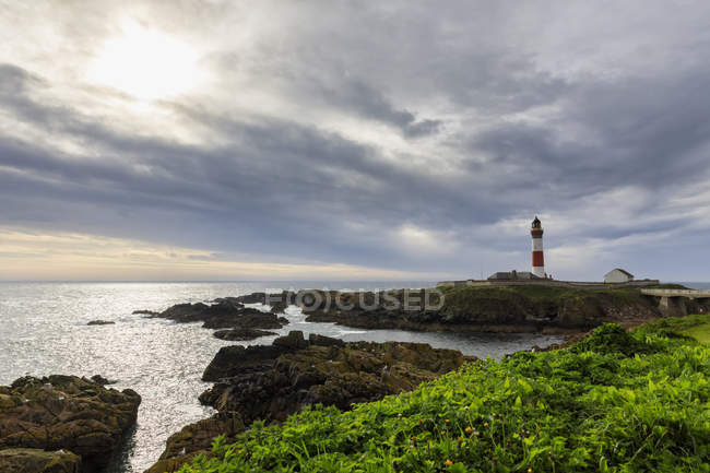 Reino Unido, Escócia, Boddam, Buchan Ness Lighthouse — Fotografia de Stock