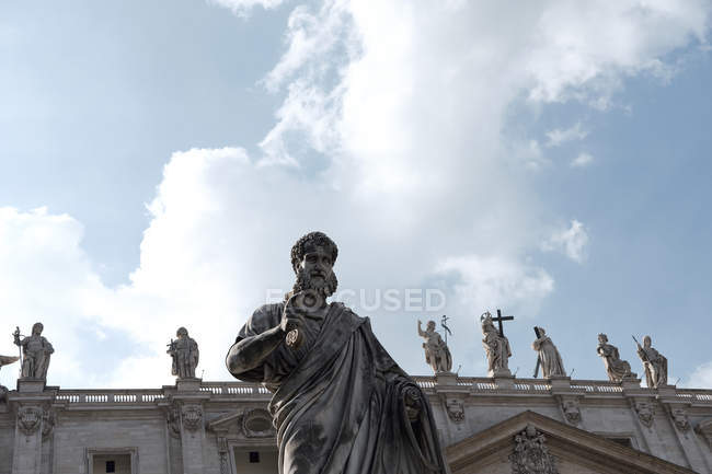 Italia, Roma, Statua di San Paolo in Vaticano — Foto stock
