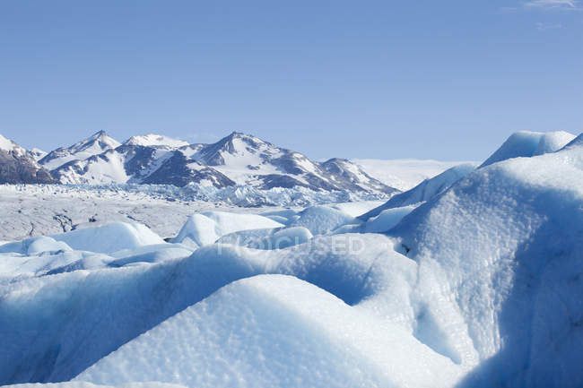 Південній Америці, Чилі, Торрес-дель-Пайне Національний парк, сірий льодовик в Lago сірий — стокове фото