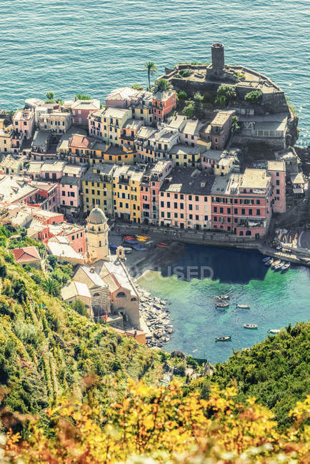 Italia, Liguria, Cinque Terre, Vernazza — Foto stock