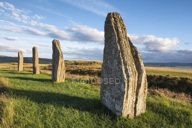 Gran Bretagna, Scozia, Orcadi, Terraferma, Anello di Brodgar, cerchio in pietra neolitica — Foto stock
