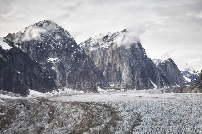 USA, Alaska, Denali National Park, glacier tongue — Stock Photo