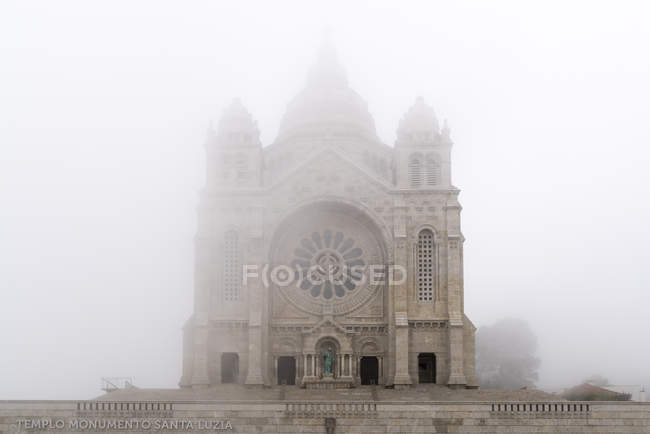 Portugal, Viana Do Castelo, Pilgrimage Church On Monte Santa Luzia At Haze — Building, History - Stock Photo | #268644662
