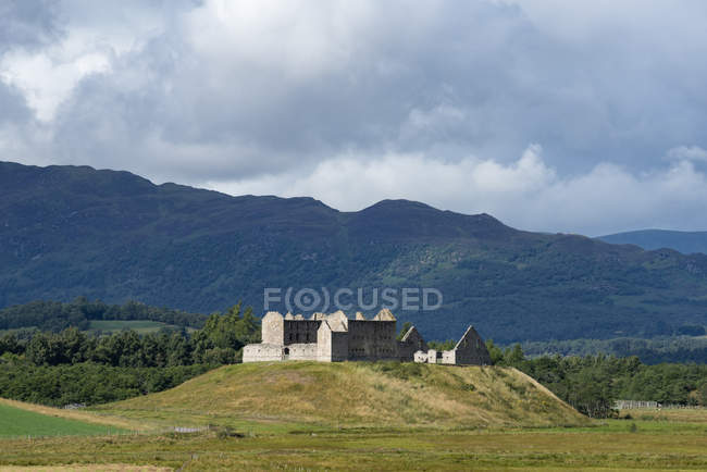 Reino Unido, Escócia, Badenoch, Ruthven, Ruthven Barracks ruínas — Fotografia de Stock