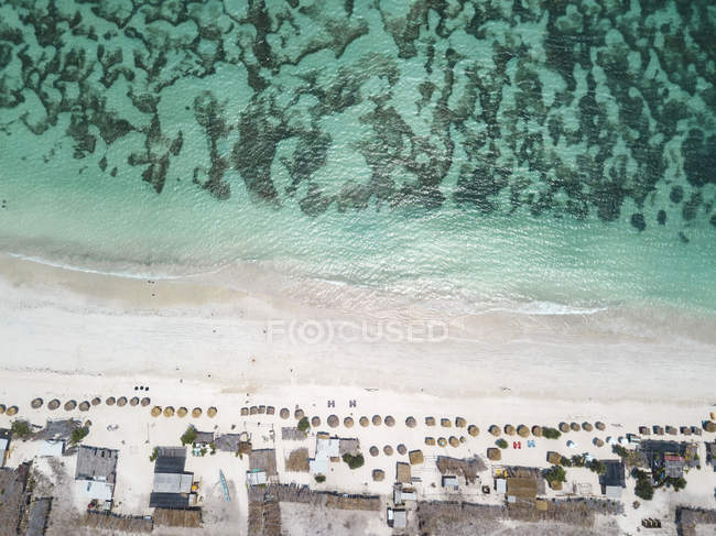 Indonesia, Lombok, Aerial view of beach — Stock Photo