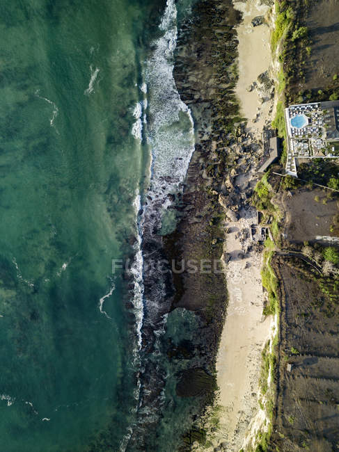 Indonesia, Bali, Aerial view of Dreamland beach — Stock Photo