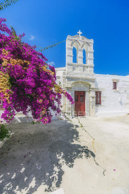 Grecia, Amorgos, Katapola, chiesa — Foto stock