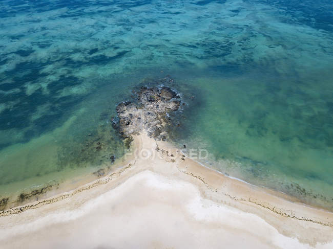 Indonesia, Lombok, Kuta, Aerial view of beach — стокове фото