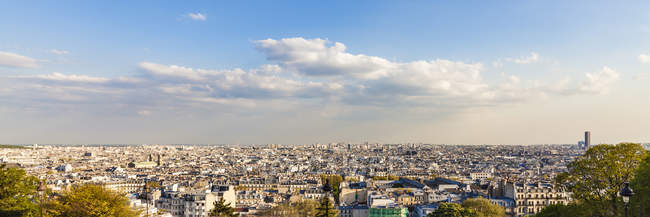 França, Paris, paisagem urbana panorâmica de Montmartre — Fotografia de Stock