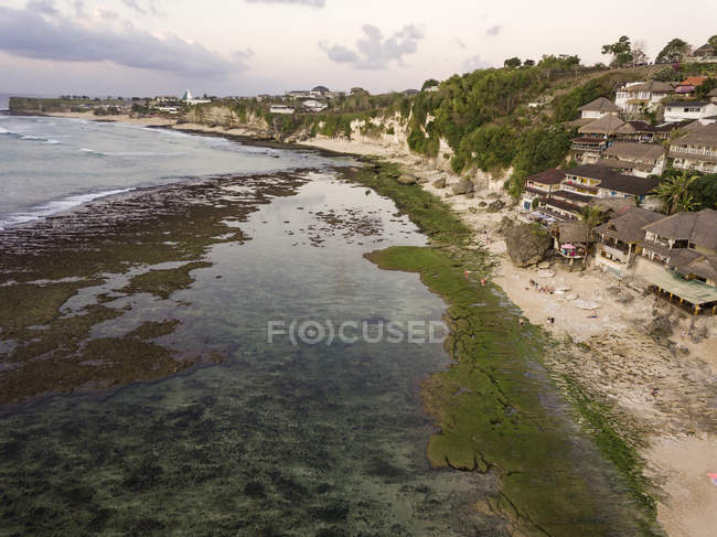Indonesia, Bali, Veduta aerea della spiaggia di Bingin — Foto stock