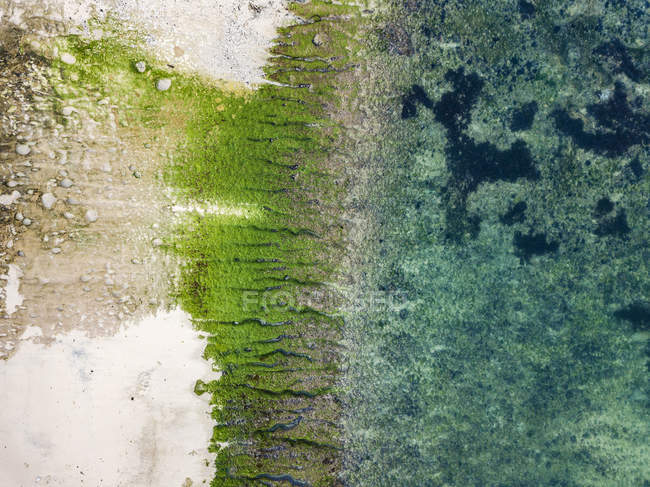 Indonésie, Bali, Padang, Vue aérienne de la plage de Thomas — Photo de stock