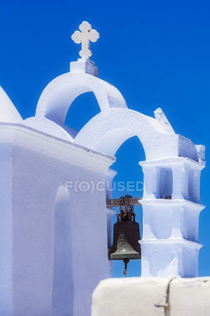 Greece, Chora, church bell at daytime — Stock Photo