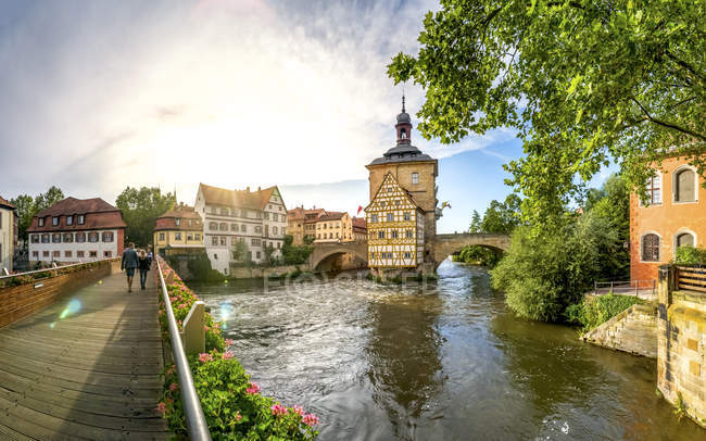 Germania, Baviera, Bamberga, Città vecchia, vecchio municipio — Foto stock