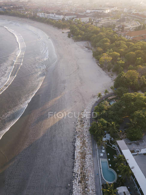 Indonesia, Bali, Veduta aerea della spiaggia di Kuta — Foto stock