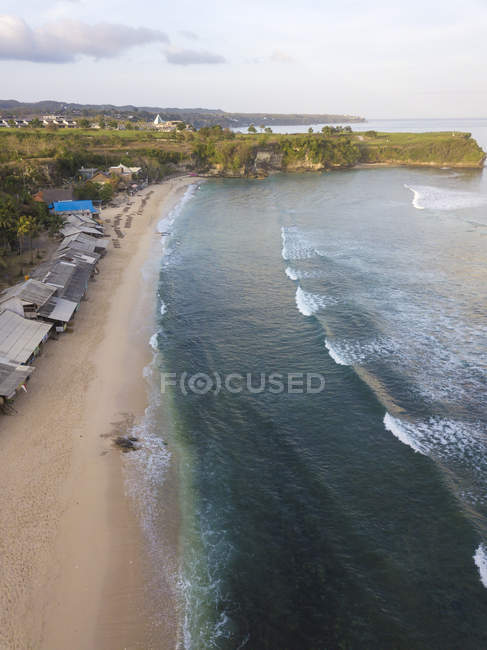 Indonésie, Bali, Vue aérienne de la plage de Balangan — Photo de stock