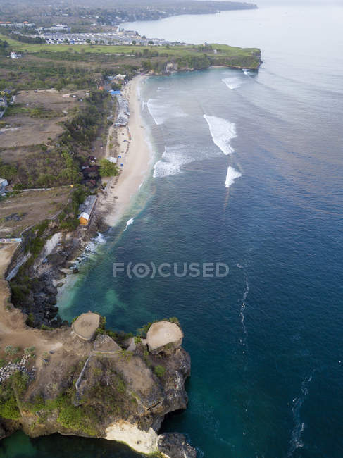 Indonésia, Bali, Vista aérea da praia de Balangan — Fotografia de Stock