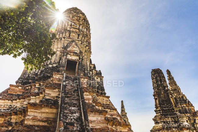 Thailandia, Ayutthaya, rovine Wat Chaiwatthanaram Tempio nella storica città di Ayutthaya — Foto stock