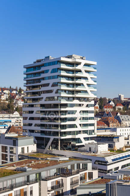 Deutschland, stuttgart, wohnturm wolke nr. 7 — Stockfoto