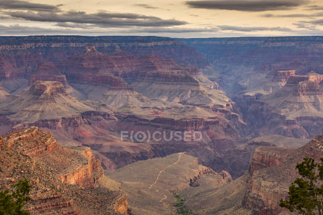 USA, Arizona, Grand Canyon National Park, Grand Canyon la sera — Foto stock