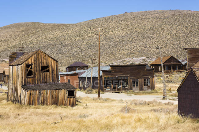 Stati Uniti, California, Sierra Nevada, Bodie State Historic Park, città mineraria d'oro — Foto stock