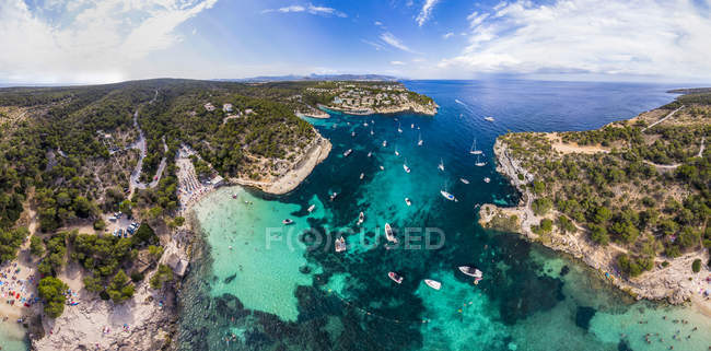 Espanha, Maiorca, Palma de Maiorca, Vista aérea da região de Calvia, El Toro, Portais Vells — Fotografia de Stock