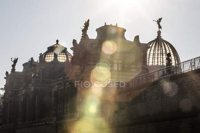 Germany, Dresden, academy of fine arts at backlight — Stock Photo