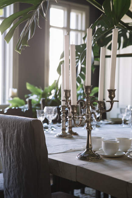 Gedeckter Tisch für Luxus-Brunch — Stockfoto