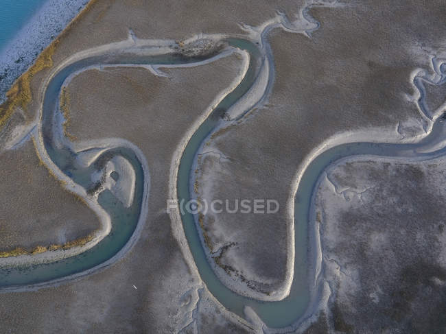 Estados Unidos, Vista aérea de un campo de algodón en la costa este de Virginia - foto de stock