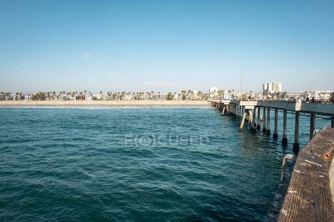 Stati Uniti, California, Los Angeles, Venezia spiaggia, molo — Foto stock