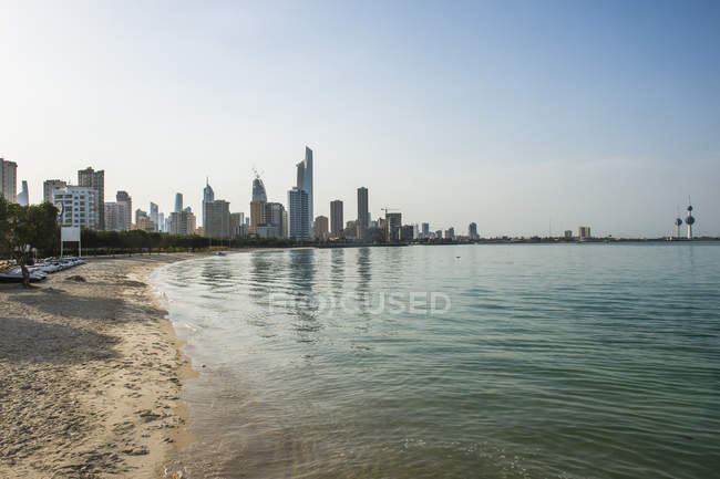 Arabiens, Kuwaits, Kuwaits Stadt, Strand — Stockfoto