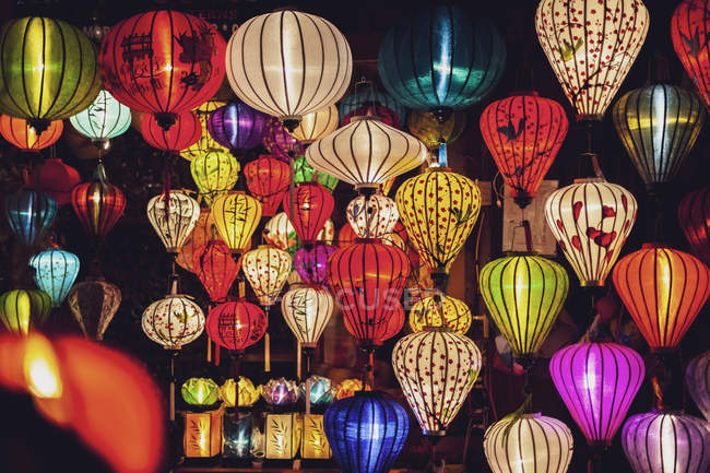 Vietnam, Hoi An, Lampions for sale — Stock Photo