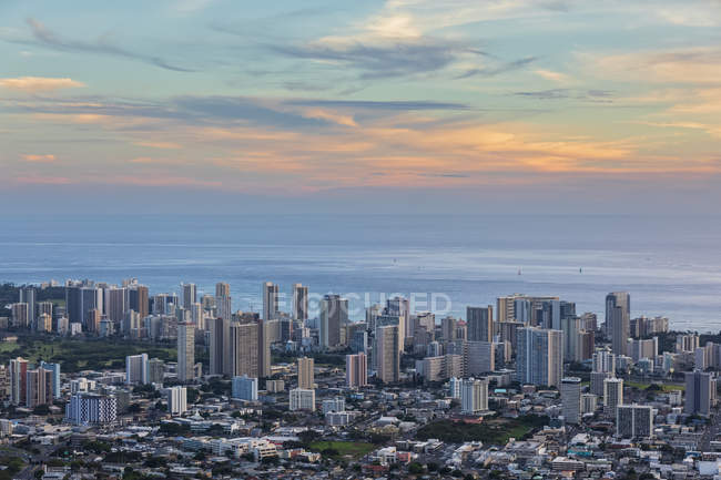 honolulu skyline drawing