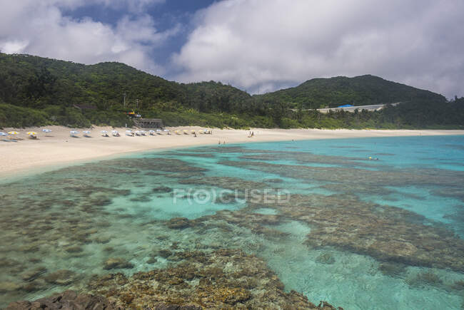 Giappone, Isole Okinawa, Isole Kerama, Isola di Zamami, Mar Cinese Orientale, Spiaggia di Furuzamami — Foto stock