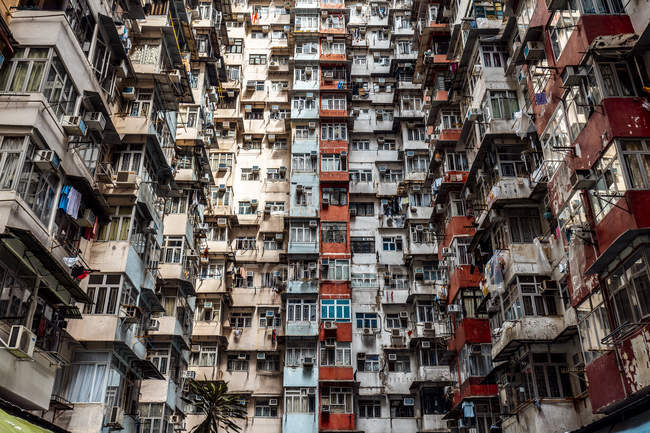 Hong Kong, Quarry Bay, bloques de apartamentos - foto de stock