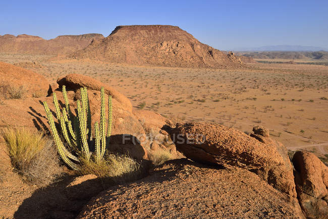 Africa, Namibia, Kunene Province, Namib Desert, Damaraland, Twyvelfontein, Aba Huab valley, granite landscape — Stock Photo