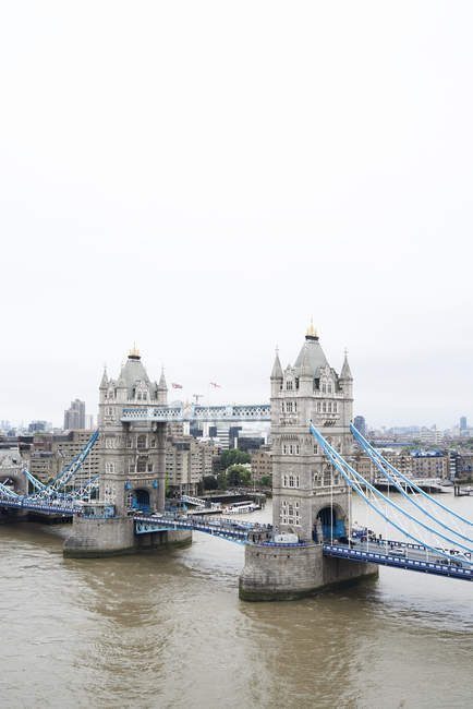 Regno Unito, Londra, Veduta aerea del Tower Bridge — Foto stock