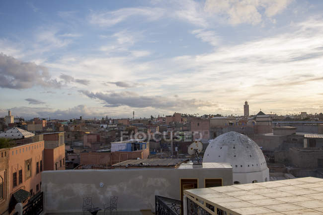 Morocco, Marrakesh, Old town in the evening — Stock Photo