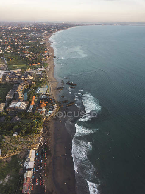 Indonesia, Bali, Veduta aerea di Echo Beach — Foto stock