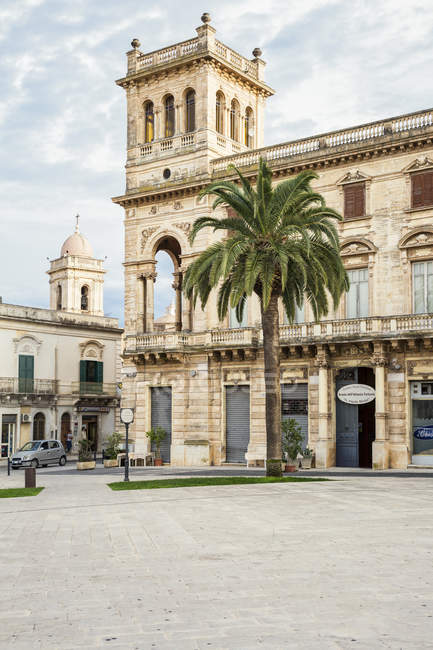 Italy Sicily Province Of Ragusa Parco Archeologico Forza Cava D Ispica Sky Tree Stock Photo