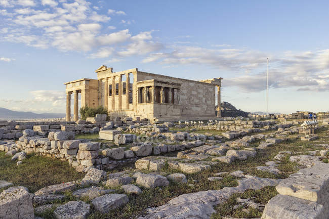 Греция, Афины, Акрополь, Эрехтейон — стоковое фото