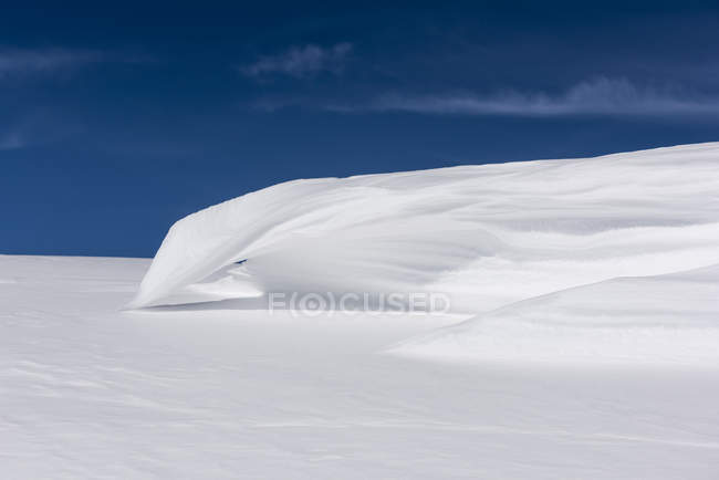Italy, Abruzzo, Gran Sasso e Monti della Laga, Abstract of snow in Campo Imperatore — Stock Photo