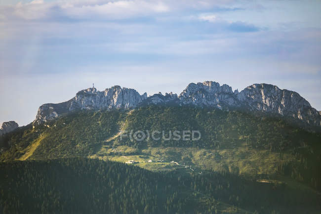 Alemanha, Baviera, Chiemgau Alps, Vista aérea de Kampenwand — Fotografia de Stock