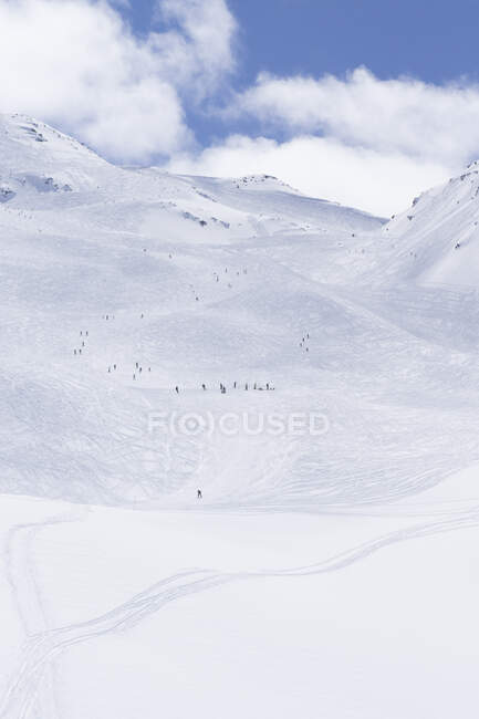 Francia, Alpi francesi, Les Menuires, Trois Vallees, ski area — Foto stock