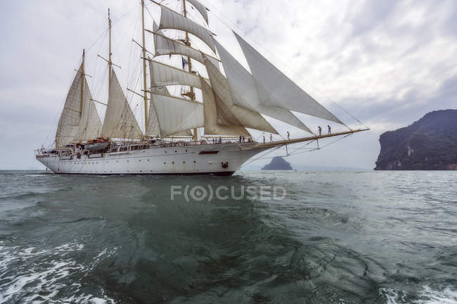 Thailand, Andaman Sea, sailing ship — Stock Photo
