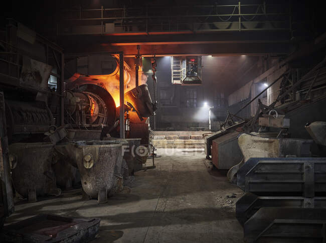 Industrial factory and Smeltery for copper — Stock Photo