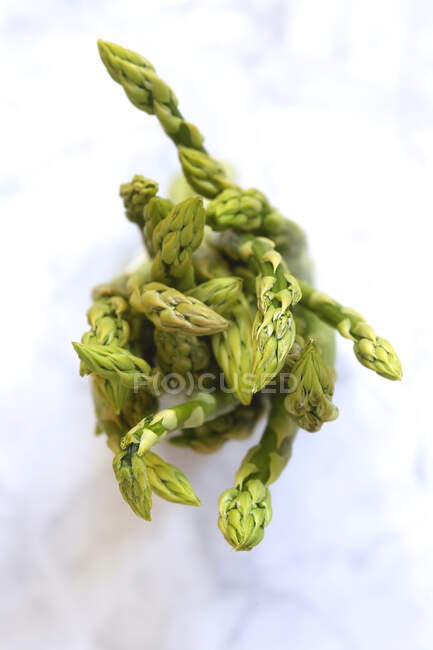 Green asparagus on white background — Stock Photo