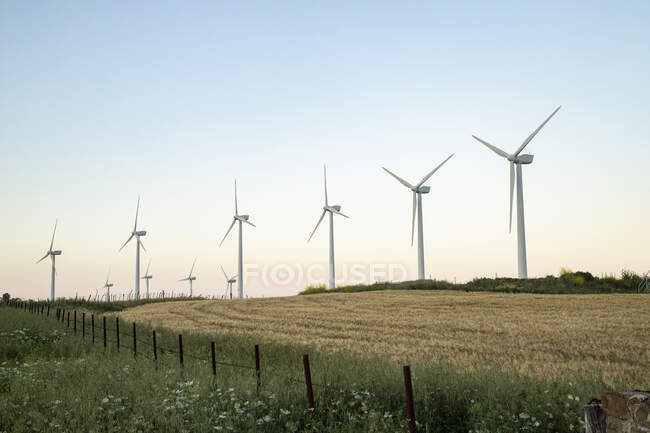 Испания, Андалусия, ветряные турбины — стоковое фото