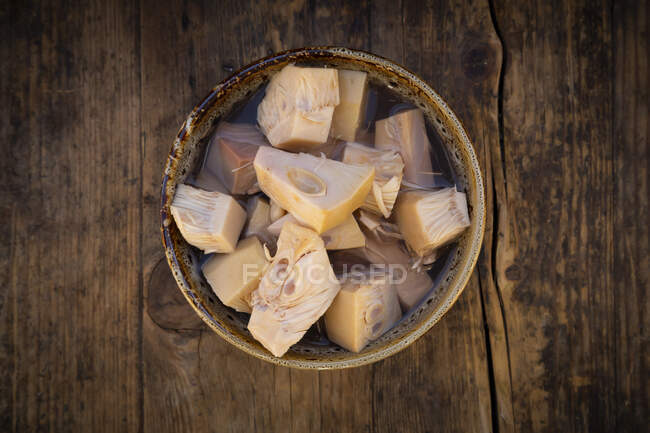 Close up of  Jackfruit in brine — Stock Photo